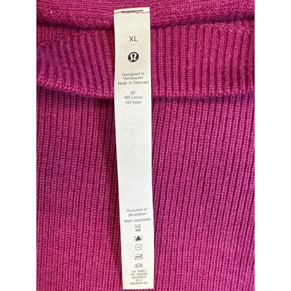 Lululemon Mock Neck Sweater Women’s XL Cotton Blend Pullover Cozy Soft Knit - Picture 8 of 8